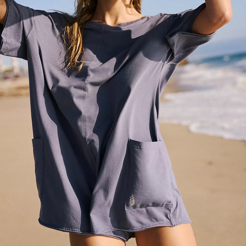 Free People Hot Shot Tee Romper